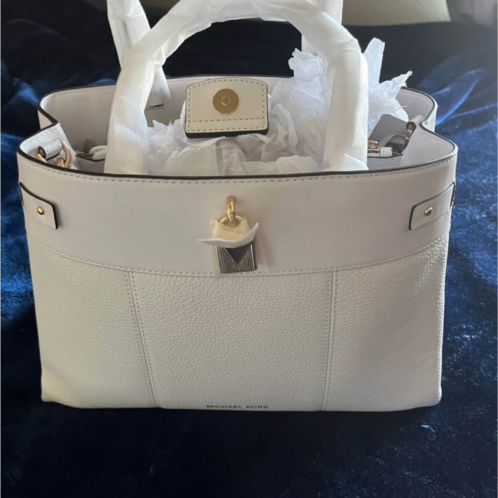 Michael Kors Cream Satchel Bag